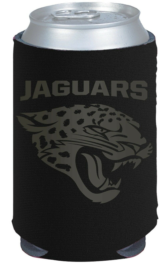 Jacksonville Jaguars 2-Pack Black Tonal CAN Neoprene Beverage Insulator Football