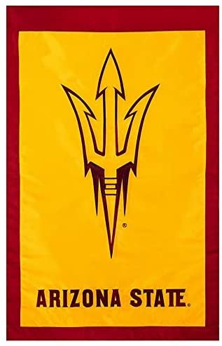 Arizona State University Sun Devils Premium 28x44 Inch Banner Flag Double Sided Embroidered Applique