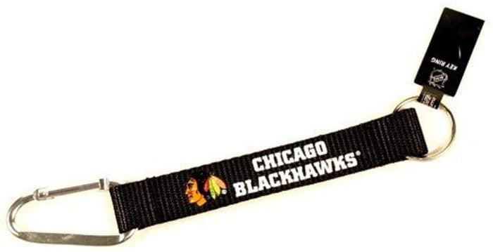 Chicago Blackhawks Carabiner Lanyard Keychain with Key Ring