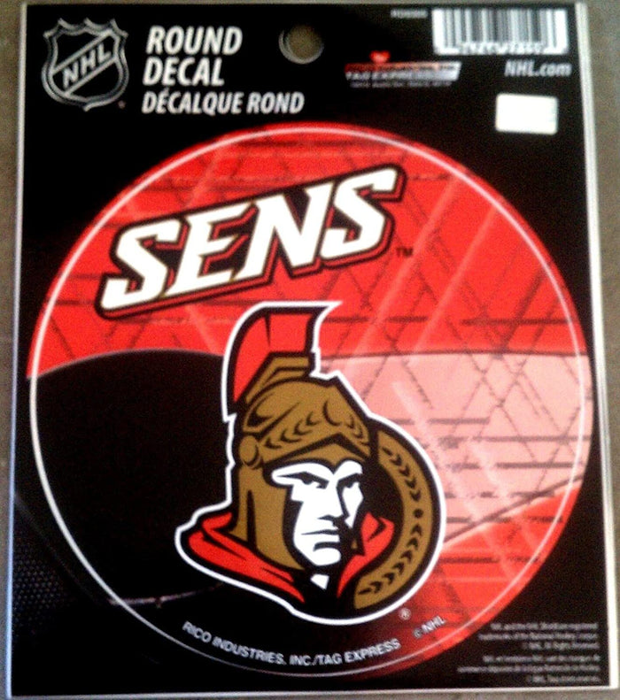 Ottawa Senators 4" Round Decal