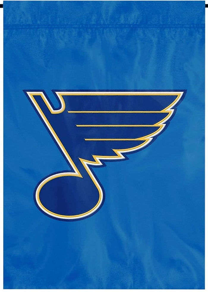 St Louis Blues Premium Garden Flag Banner Applique Embroidered 12.5x18 Inch