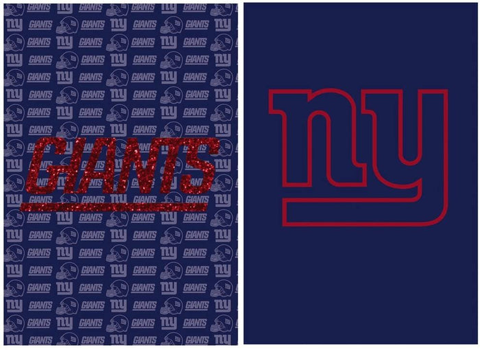 New York Giants Premium Garden Flag Banner, Double Sided, Glitter Style, 13x18 Inch