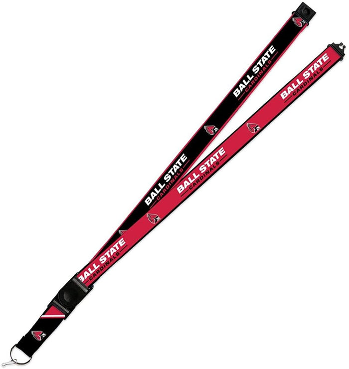 Ball State Cardinals Lanyard Keychain 2-sided Breakaway Clip University of