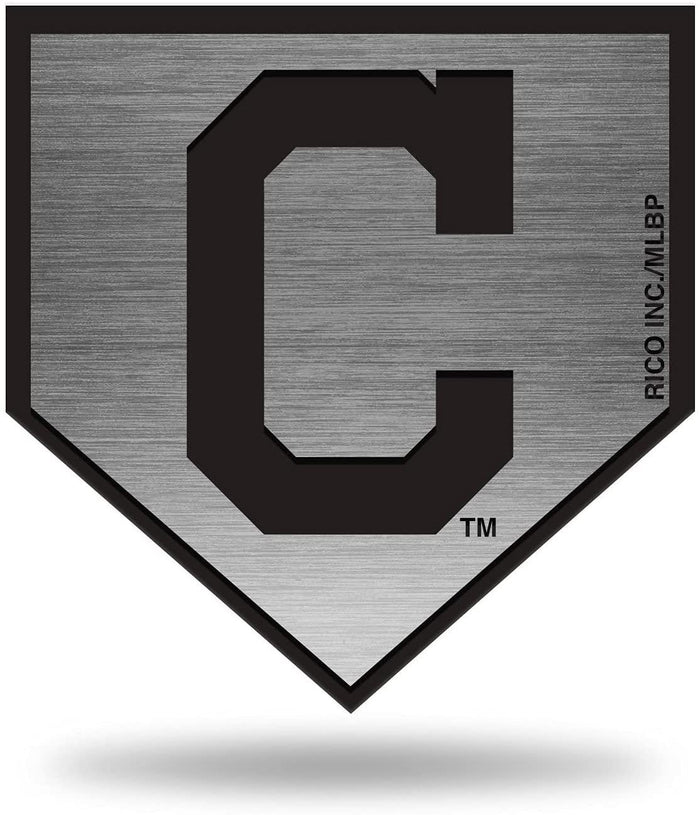 Cleveland Indians Guardians Auto Emblem Decal Premium Solid Metal Antique Nickel Design Raised Baseball