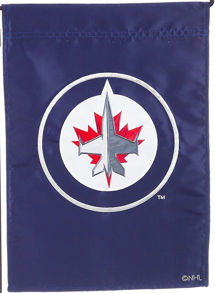 Winnipeg Jets Premium 2-Sided Garden Flag Banner, Applique & Embroidered, 13x18 Inch