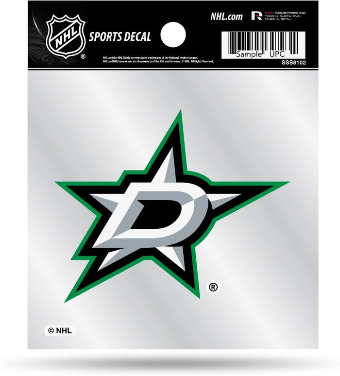 Dallas Stars 4x4 Inch Sticker Decal, Flat Vinyl, Full Adhesive Backing