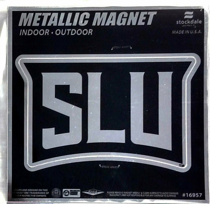 Saint Louis University Billikens 6 Inch Magnet Metallic Shimmer Design Shape Cut