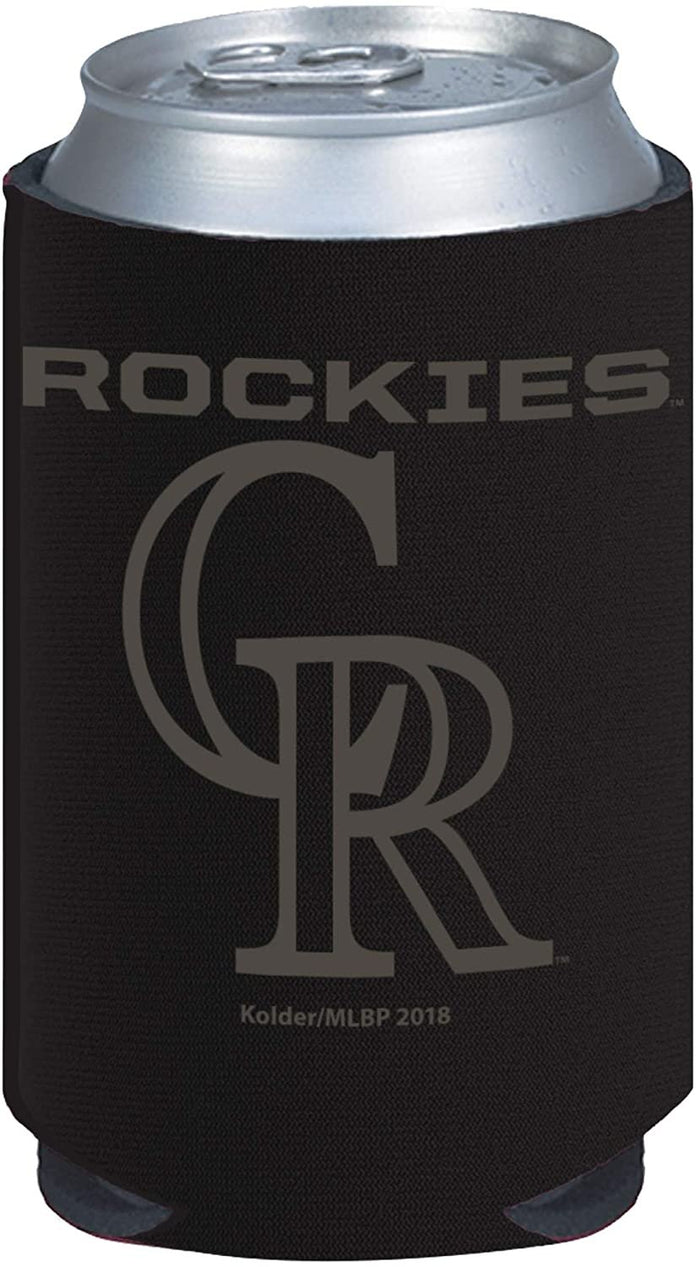 Colorado Rockies 2-Pack Tonal Black Design 12oz CAN Neoprene Beverage Insulator Holder Cooler Baseball