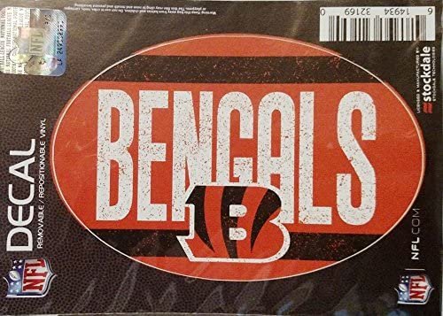 Cincinnati Bengals 5"x7" VINTAGE Repositionable Vinyl Decal Auto Home Football