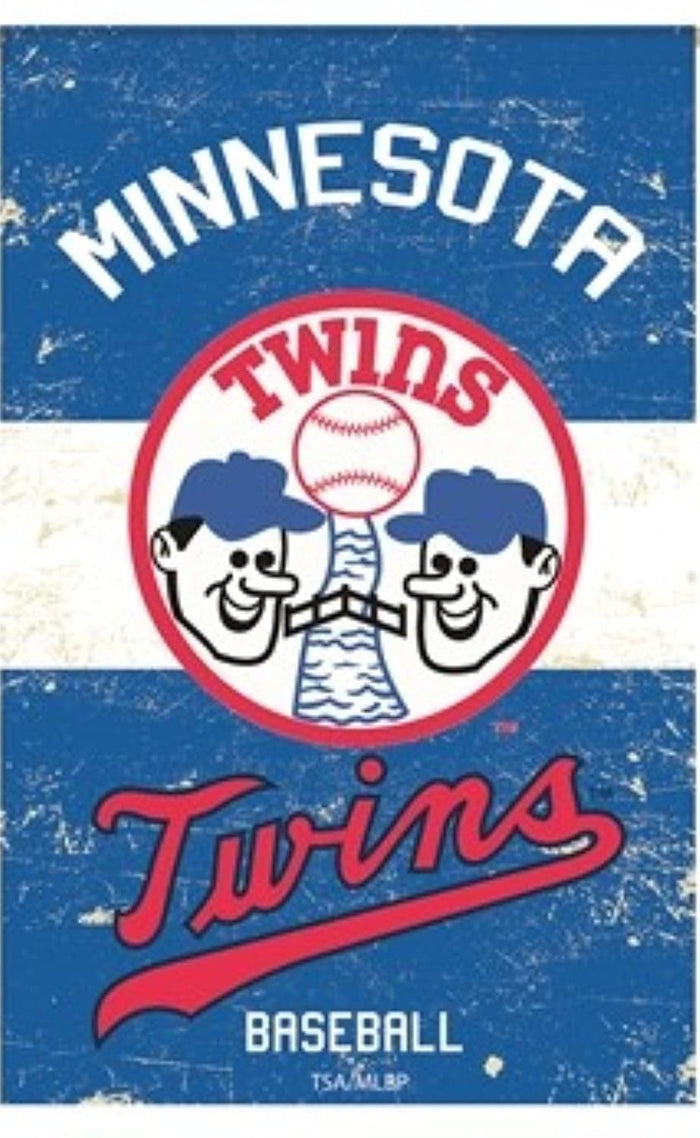 Minnesota Twins Premium Double Sided House Flag Banner, Vintage Styling, 28x44 Inch, Display Pole Sold Separately