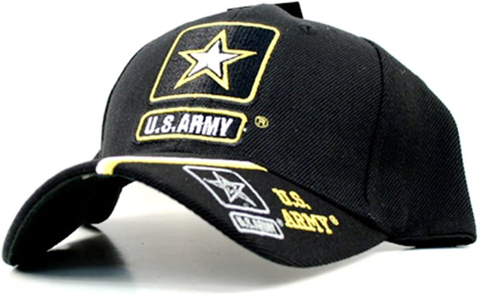 Army Split Bill Logo Premium Embroidered Baseball Cap Hat United States Military