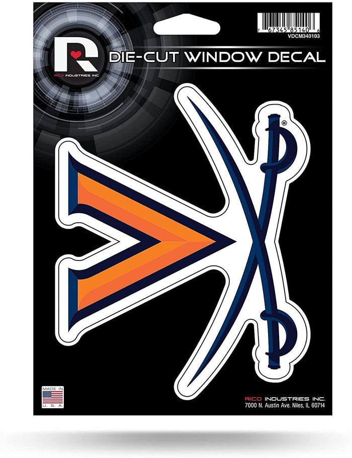 University of Virginia Cavaliers 5 Inch Die Cut Flat Vinyl Decal Sticker Adhesive Backing