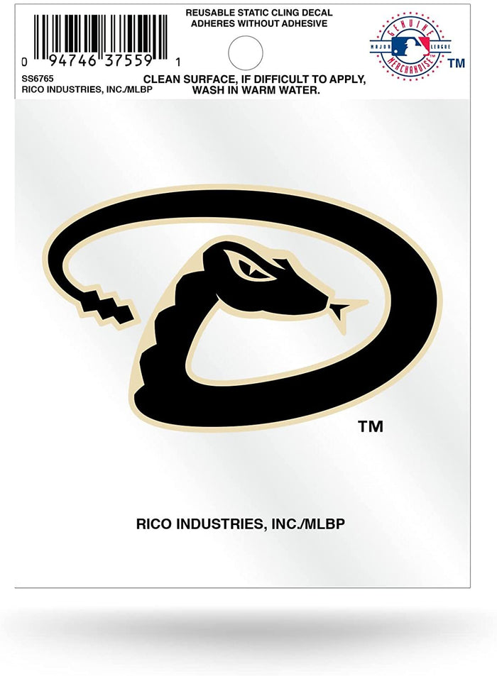 Arizona Diamondbacks 3 Inch Flat Static Cling Decal Secondary Logo