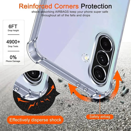 Merchsection Shockproof Clear TPU Soft Case for Samsung Galaxy A56 A36 A26 by Merchsection