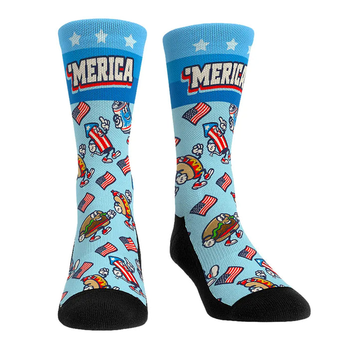 'Merica Characters All-Over by Rock 'Em Socks