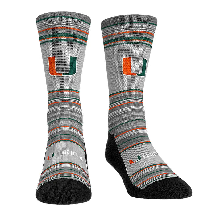 Miami Hurricanes - Heather Classics by Rock 'Em Socks