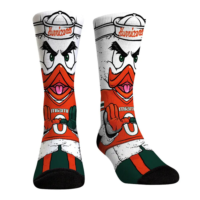 Miami Hurricanes - HyperOptic Mascot by Rock 'Em Socks