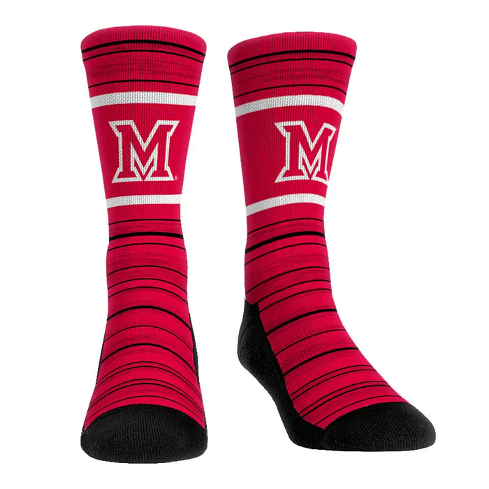 Miami RedHawks - Classic Lines by Rock 'Em Socks