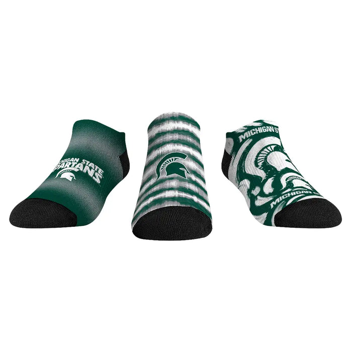 Michigan State Spartans - Low Cut - Make Some Noise (3-Pack) by Rock 'Em Socks