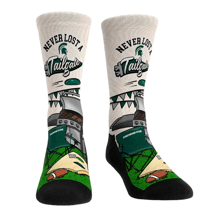 Michigan State Spartans - Never Lost a Tailgate by Rock 'Em Socks