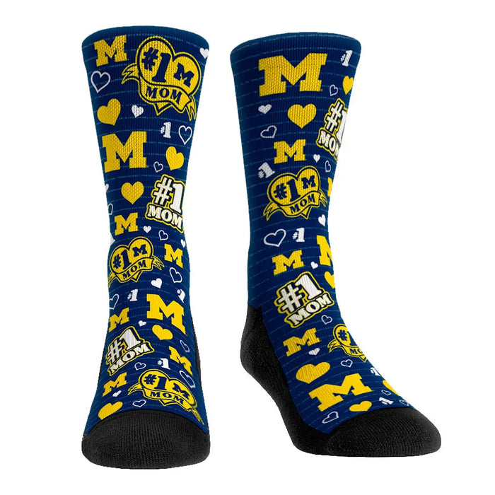 Michigan Wolverines - #1 Mom by Rock 'Em Socks