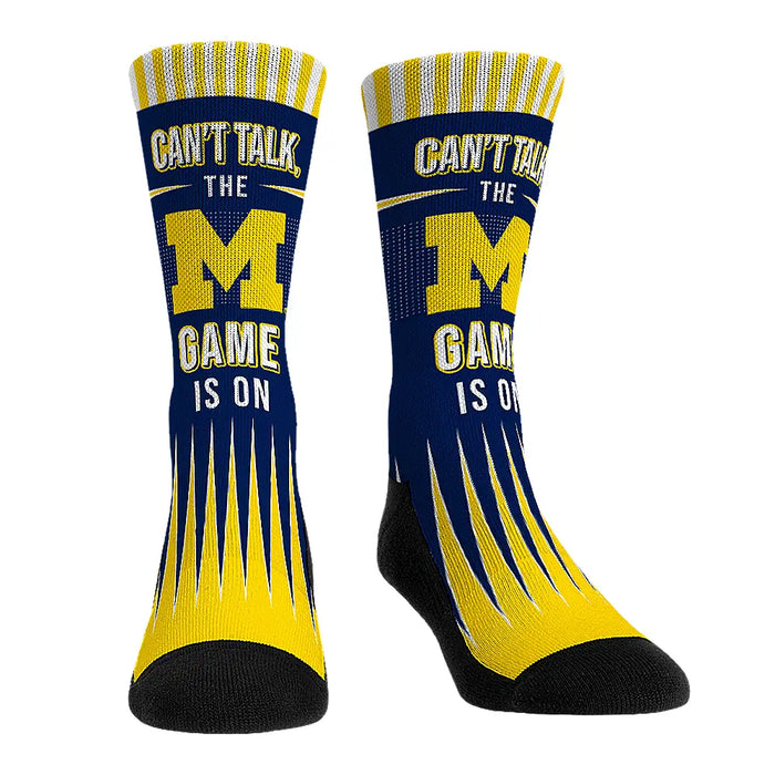 Michigan Wolverines - Can't Talk by Rock 'Em Socks