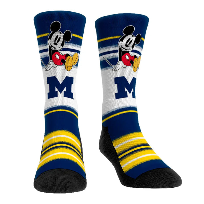 Michigan Wolverines - Disney - Sit Stripe by Rock 'Em Socks