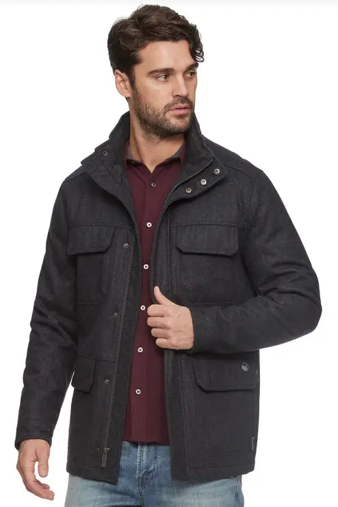 Milford Jacket - Charcoal by Boutique 23