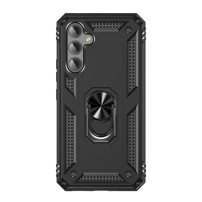 Military Kickstand Series with Belt Clip Case for Samsung Galaxy A54 5G - Black by Zerodamage Sahara Case LLC