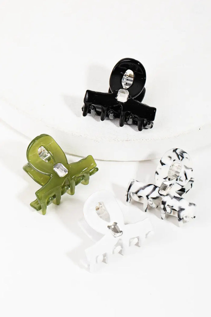 Mini Acetate Jaw Hair Clips by Boutique 23