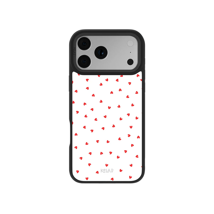 Minimalist Love | Red Heart iPhone Case by KELAB