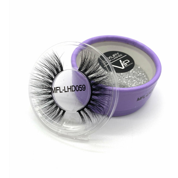 VIP Faux Mink Fur Eyelashes, Purple Box