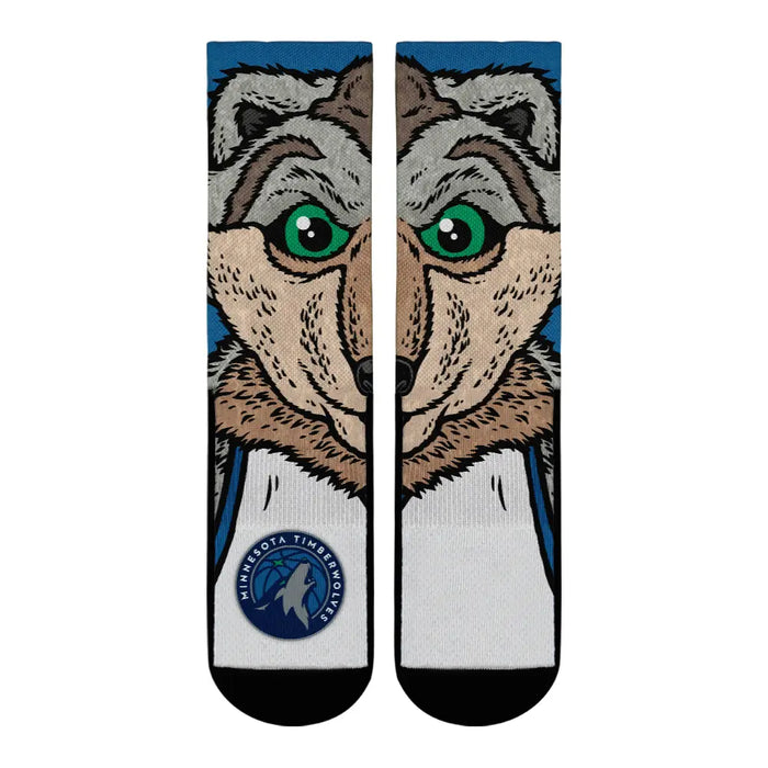 Minnesota Timberwolves - Split Face Mascot by Rock 'Em Socks