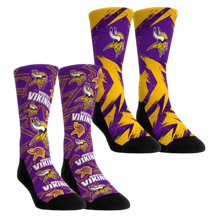 Minnesota Vikings - Game Day 2-Pack by Rock 'Em Socks