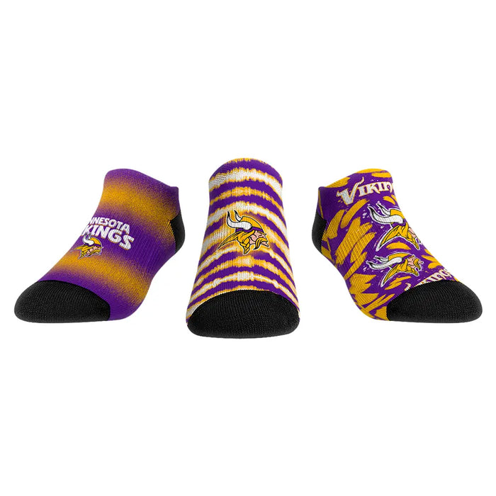 Minnesota Vikings - Low Cut - Make Some Noise (3-Pack) by Rock 'Em Socks