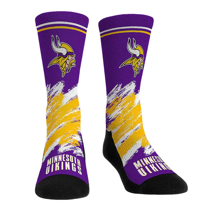 Minnesota Vikings - Throwback Paint by Rock 'Em Socks