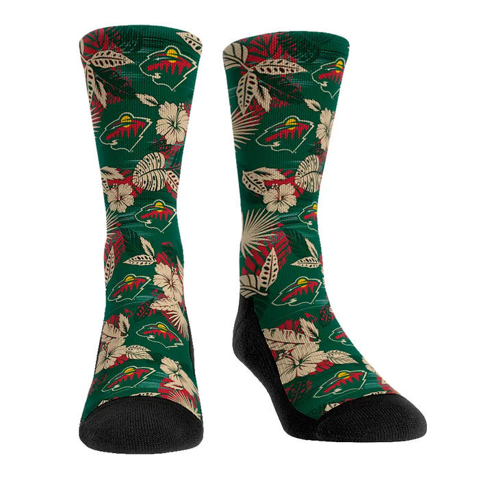 Minnesota Wild - Floral by Rock 'Em Socks