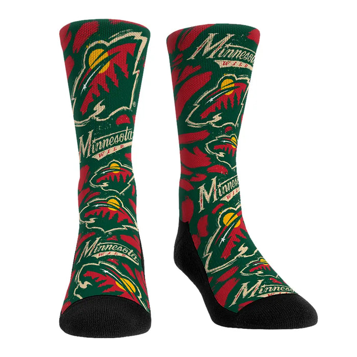 Minnesota Wild - Logo Paint by Rock 'Em Socks