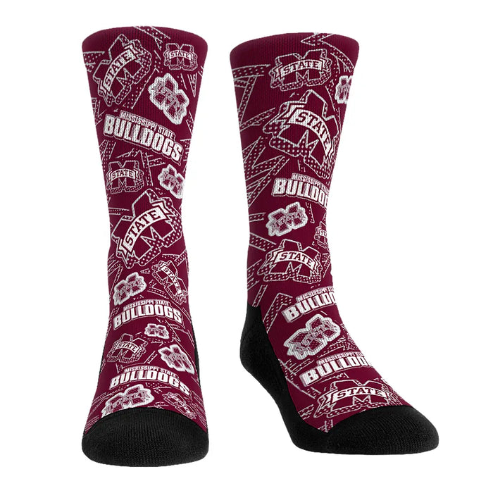 Mississippi State Bulldogs - Microdot All-Over by Rock 'Em Socks