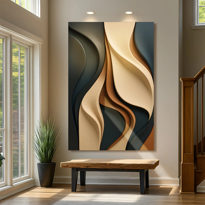 Modern Abstract Minimalist Wall Art by Tailored Canvases