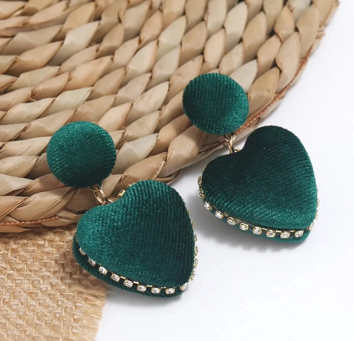 Modern Heart Earrings by Duma Mbili LLC