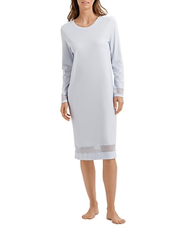 Hanro Ira Long Sleeve Gown, XS by Vanessa Jane