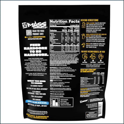 Mutant Mass Extreme 2500, 2.2lbs by PoorBoySupplements.com