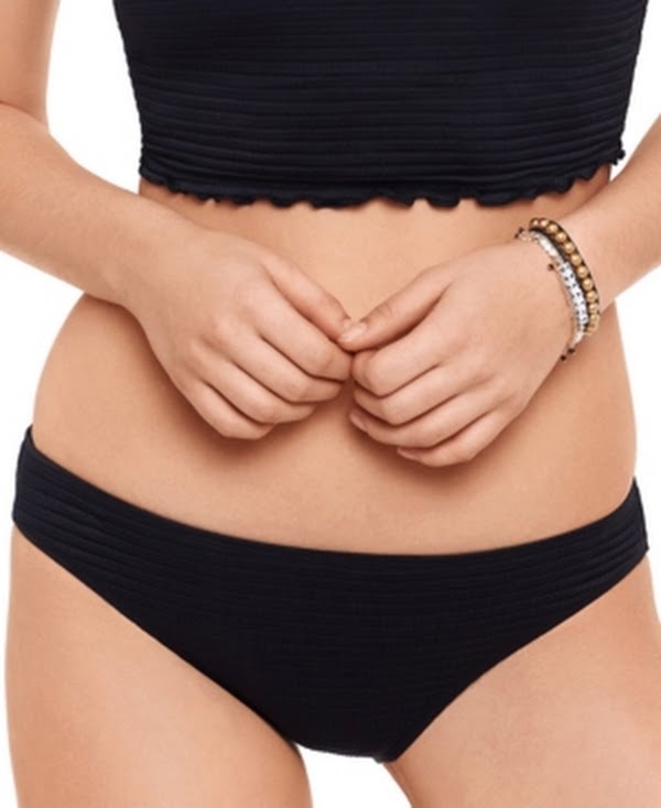 Salt + Cove Womens Swimwear Bikini Bottom Hipster Smocked by Vanessa Jane