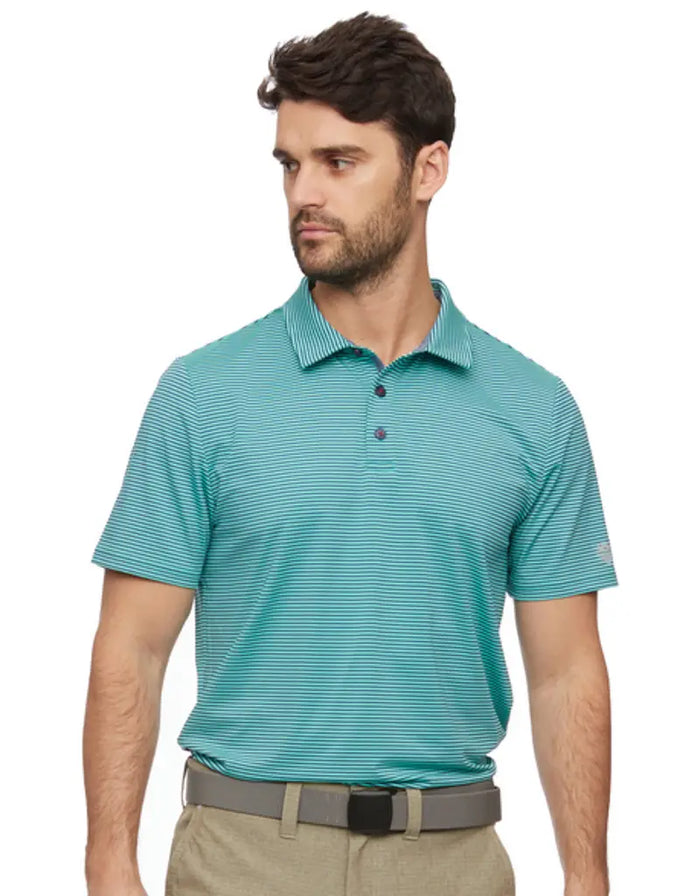 Naples Performance Polo - Green/Blue by Boutique 23