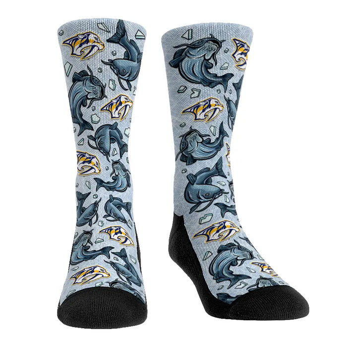 Nashville Predators - Ice Catfish by Rock 'Em Socks