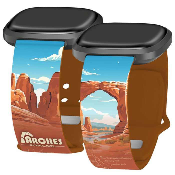 National Parks Arches HD Fitbit Versa 3 & Sense 1 Watch Band by Affinity Bands
