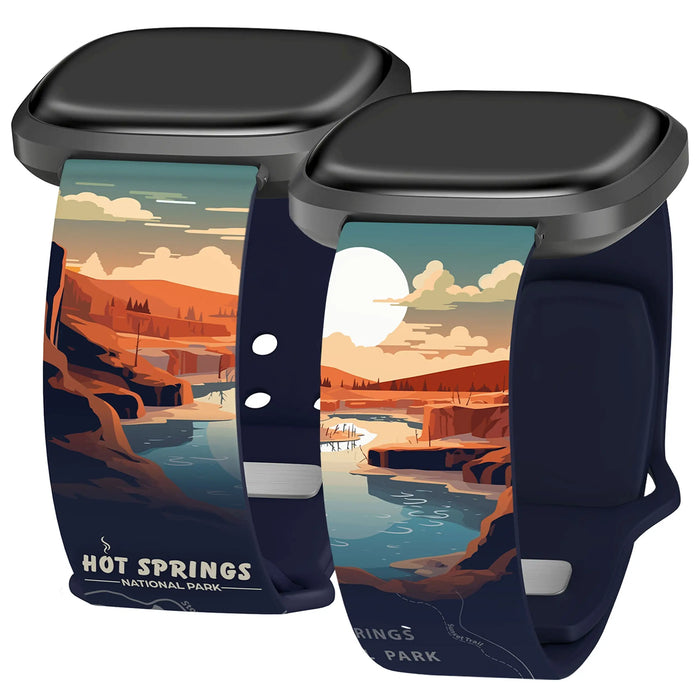 National Parks Hot Springs HD Fitbit Versa 3 & Sense 1 Watch Band by Affinity Bands