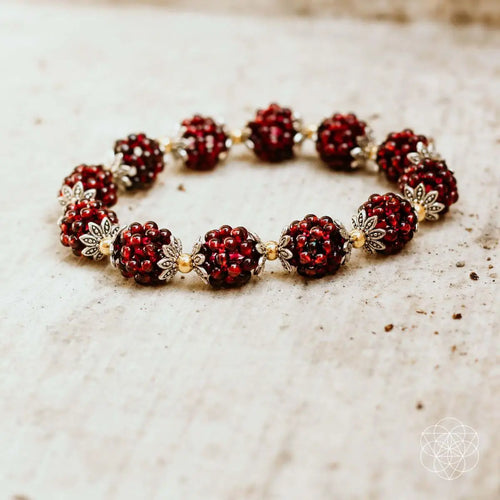 Natural Garnet Healing Bracelet by Conscious Items