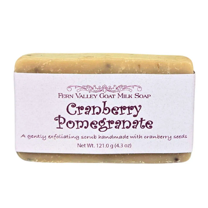 Natural Goat Milk Soap | Exfoliating Scrub | Cranberry Pomegranate by Fern Valley Soap